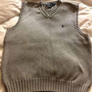 Ralph Lauren Polo, gray cotton sweater
